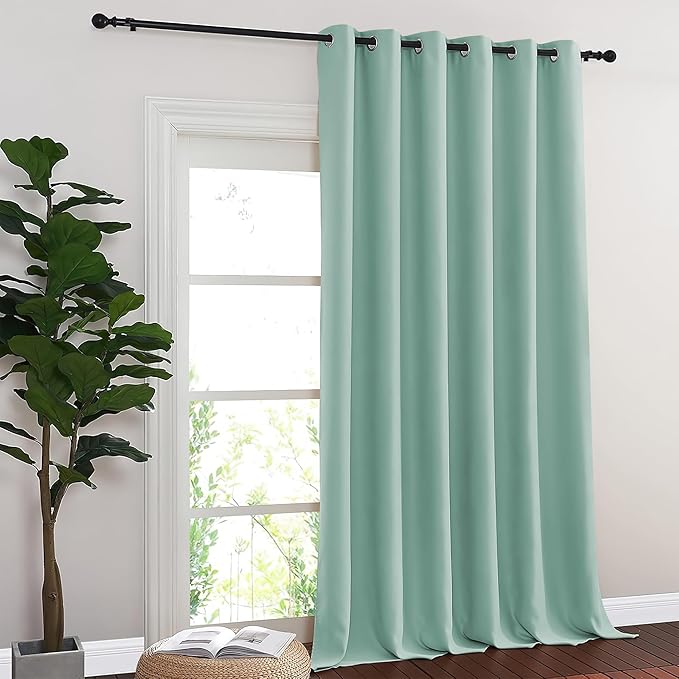 NICETOWN Aqua Blue Blackout Curtains