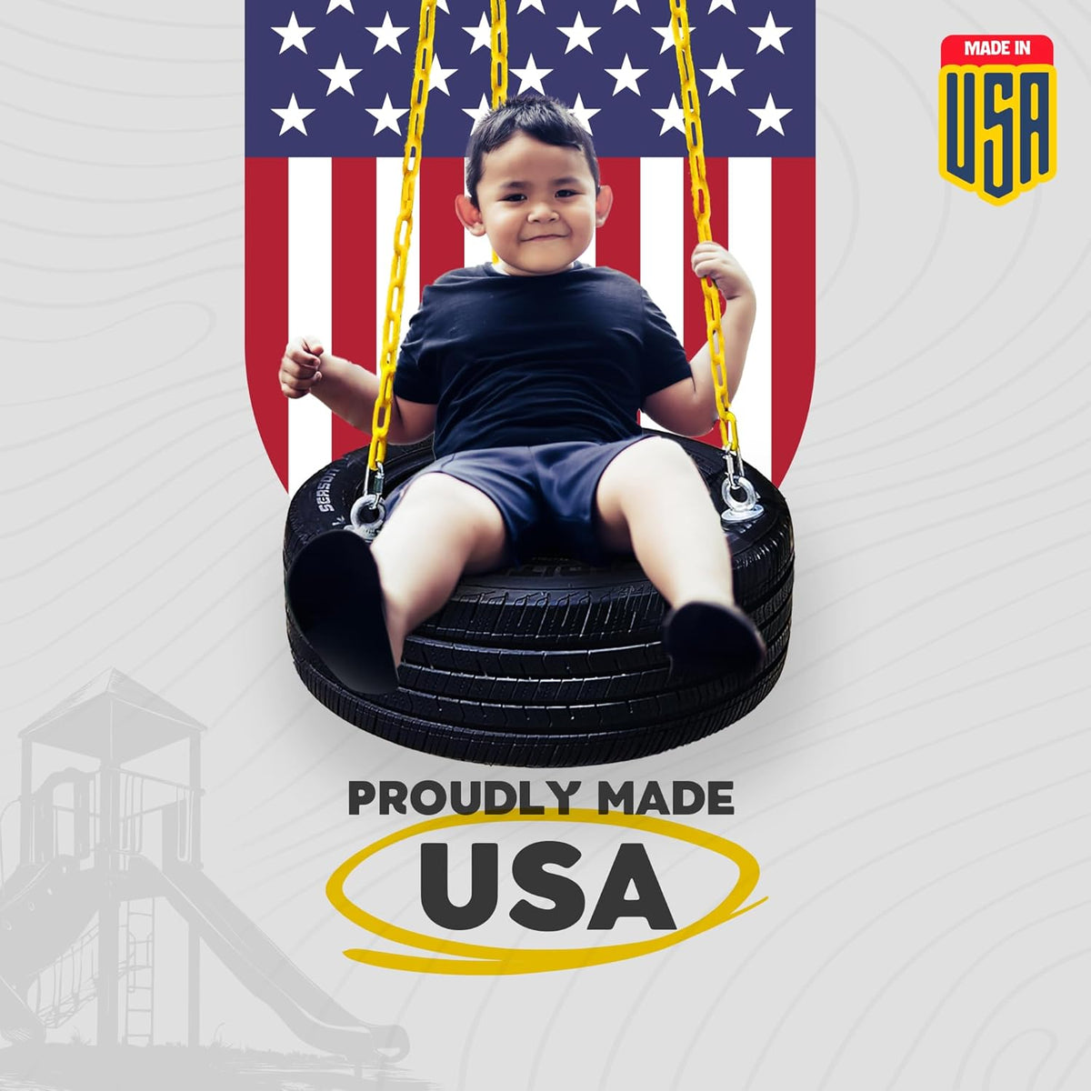 Skiennix Tire Swing - Durable Plastic Coated Chains for Kids & Adults | Outdoor Swing Set Accessories