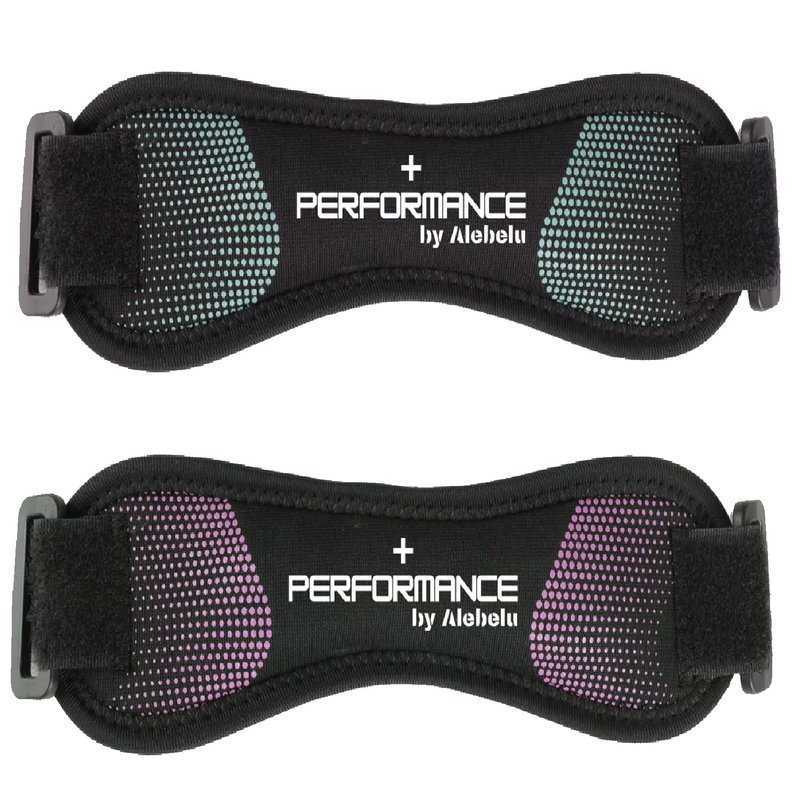 +Performance Knee brace for women and men | Running Gear for pain relief, Patellar tendon support, meniscus tear, and jumpers knee | Patella knee strap band with Silicone Gel. 2-Pack (Blue)