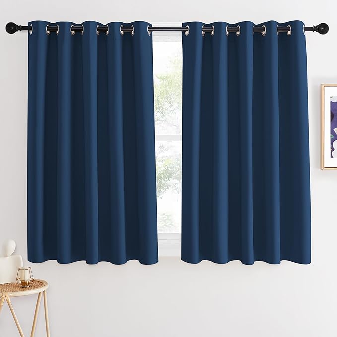 NICETOWN Blackout Curtains 54 Inches Long, Thermal Insulated Room Darkening