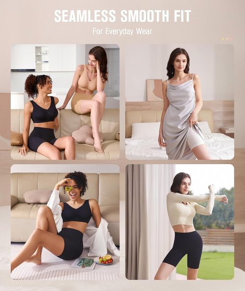 BESTENA Slip Shorts - Seamless Smooth Under Dress Shorts for Women | Perfect for Yoga & Workouts