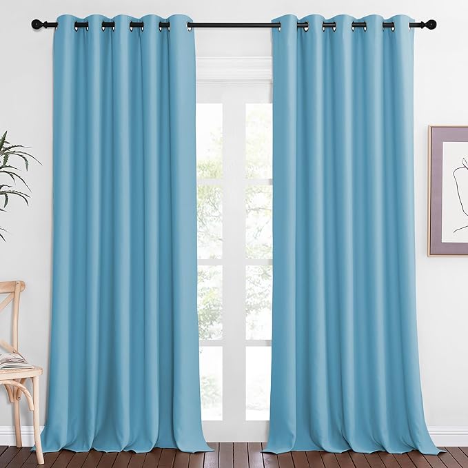 NICETOWN Sliding Door Window Treatment Blackout Patio Door Curtain Panels