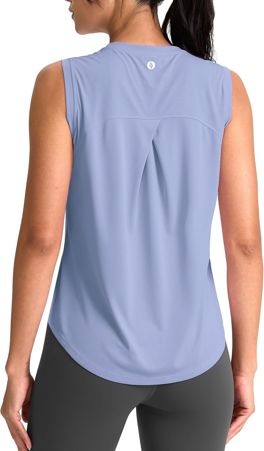 SANTINY Women's Athletic Tank Tops - Breathable Lightweight Workout Shirts for Yoga & Tennis
