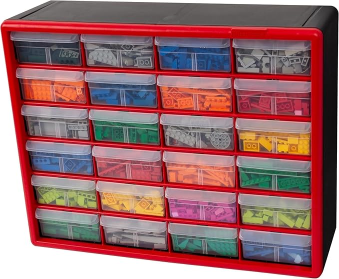 Akro-Mils 24-Drawer Plastic Drawer Storage Cabinet