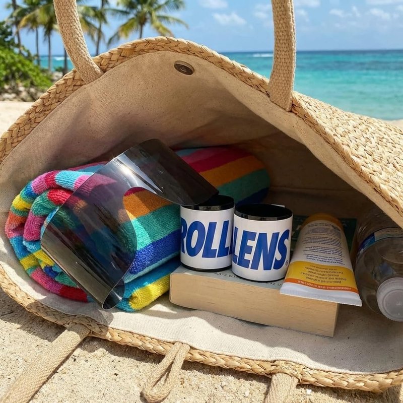 Rollens Roll Up Sunglases w/ 100% UV Protection, Disposable, Wrap-Around (8 Count) - Made in the USA
