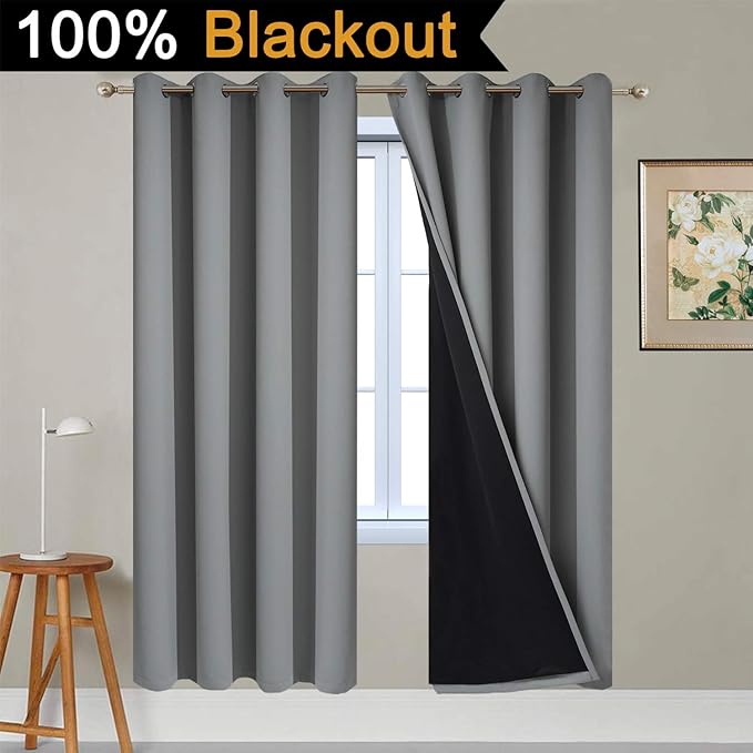 Yakamok Gray Full Shading Curtain Panels
