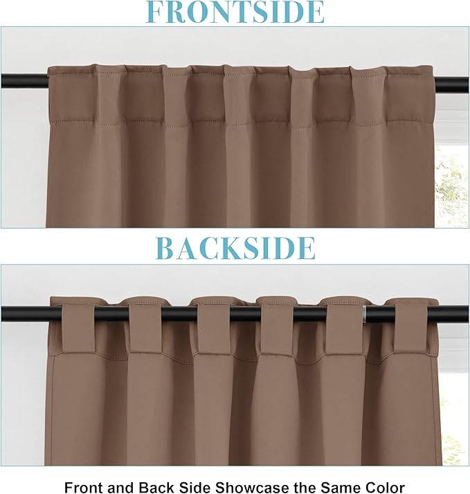 RYB HOME Blackout Curtains for Bedroom, Window Shades Thermal Insulating