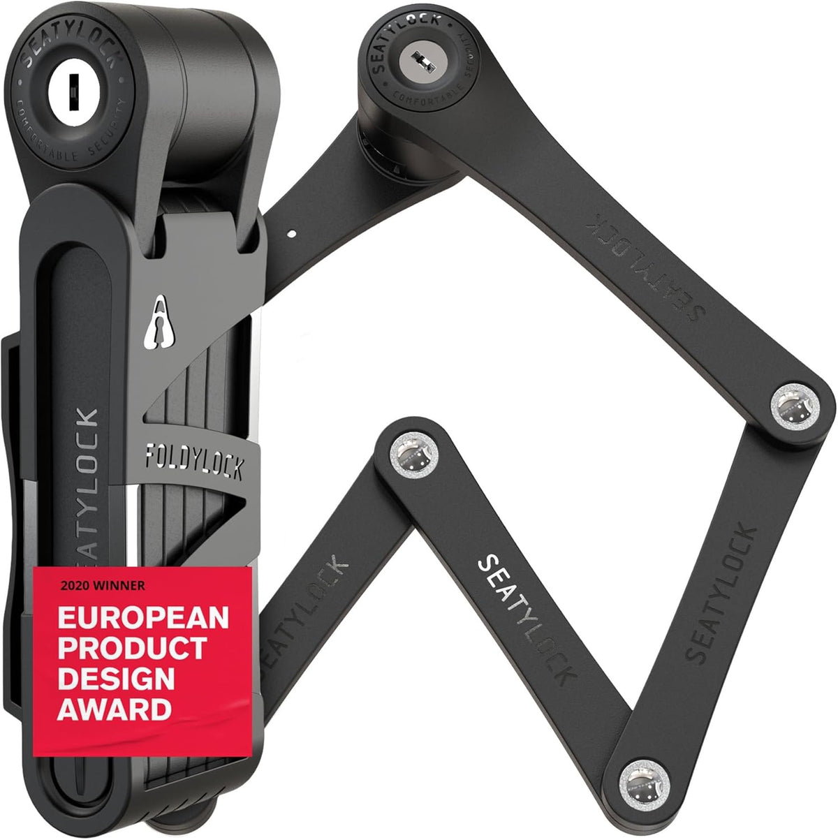 Seatylock FoldyLock Compact Folding Bike Lock - Lightweight, High-Security Design | Heavy-Duty Anti-Theft Protection with Keys & Case