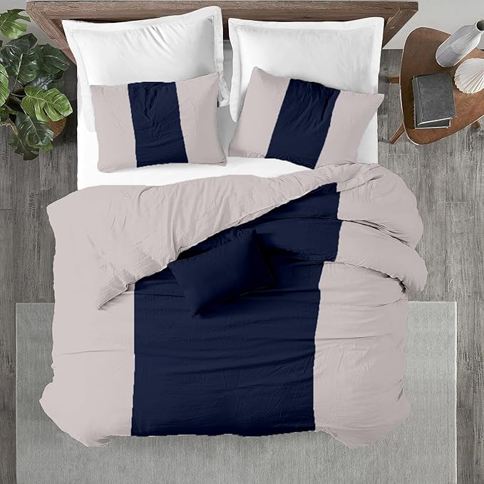 Kotton Culture 3 Pc California King Size Duvet Cover Set -100% Egyptian Cotton Sateen 600 Thread Count Ultra Soft Premium Durable Comforter Cover Zipper Closure & Corner Ties (Dashing Blue,104"x98")