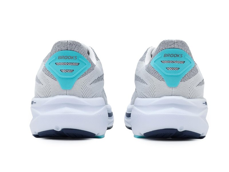 Brooks Men's Ghost 17 White/Beacon Blue/Ipanema 11.5 Medium