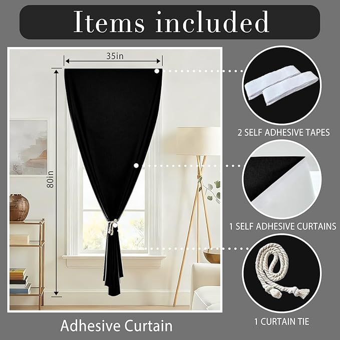 Removable 100% Blackout Shade