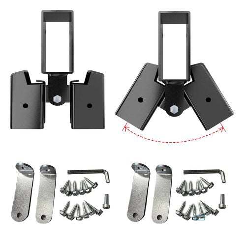 GZQIUYI 2 PCS AR500 Steel 2x4 Target Stand Brackets, High Strength Welded Construction Target Hanger/Holder, Spare Part, Heavy Duty A-Frame Swing Sets Brackets, Adjustable Legs for 2x4 Wood Board