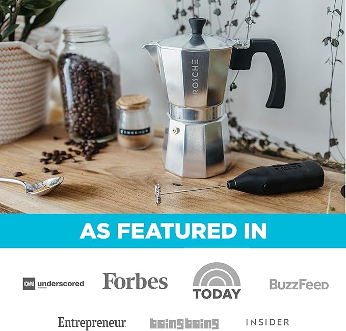 GROSCHE Milano Moka Pot | 3 Espresso Cup - 5 oz | Stovetop Espresso Percolator & Coffee Maker – Portable, Ideal for Home and Camping