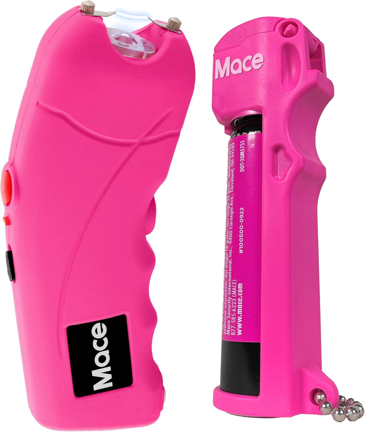 Rechargeable Mace Stun Gun for Self Defense - High Voltage with Bright LED Light