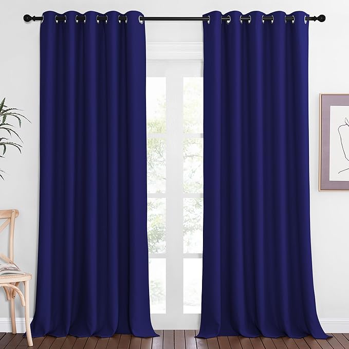 NICETOWN Sliding Door Window Treatment Blackout Patio Door Curtain Panels