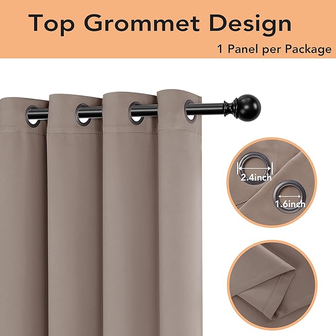 BONZER Room Divider Curtain Total Privacy Wall Noise Reducing Wide Blackout