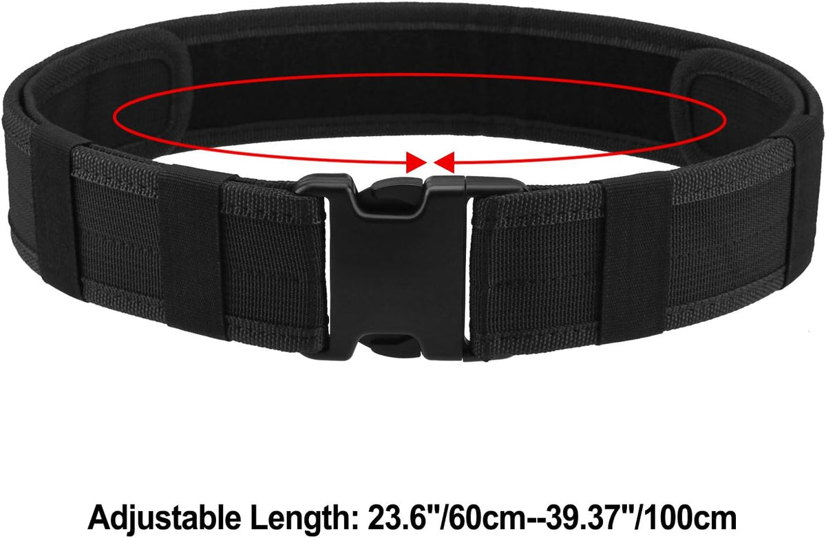 Tactical Nylon Belt for Police & Security - AGPTEK Combat Gear (Black)