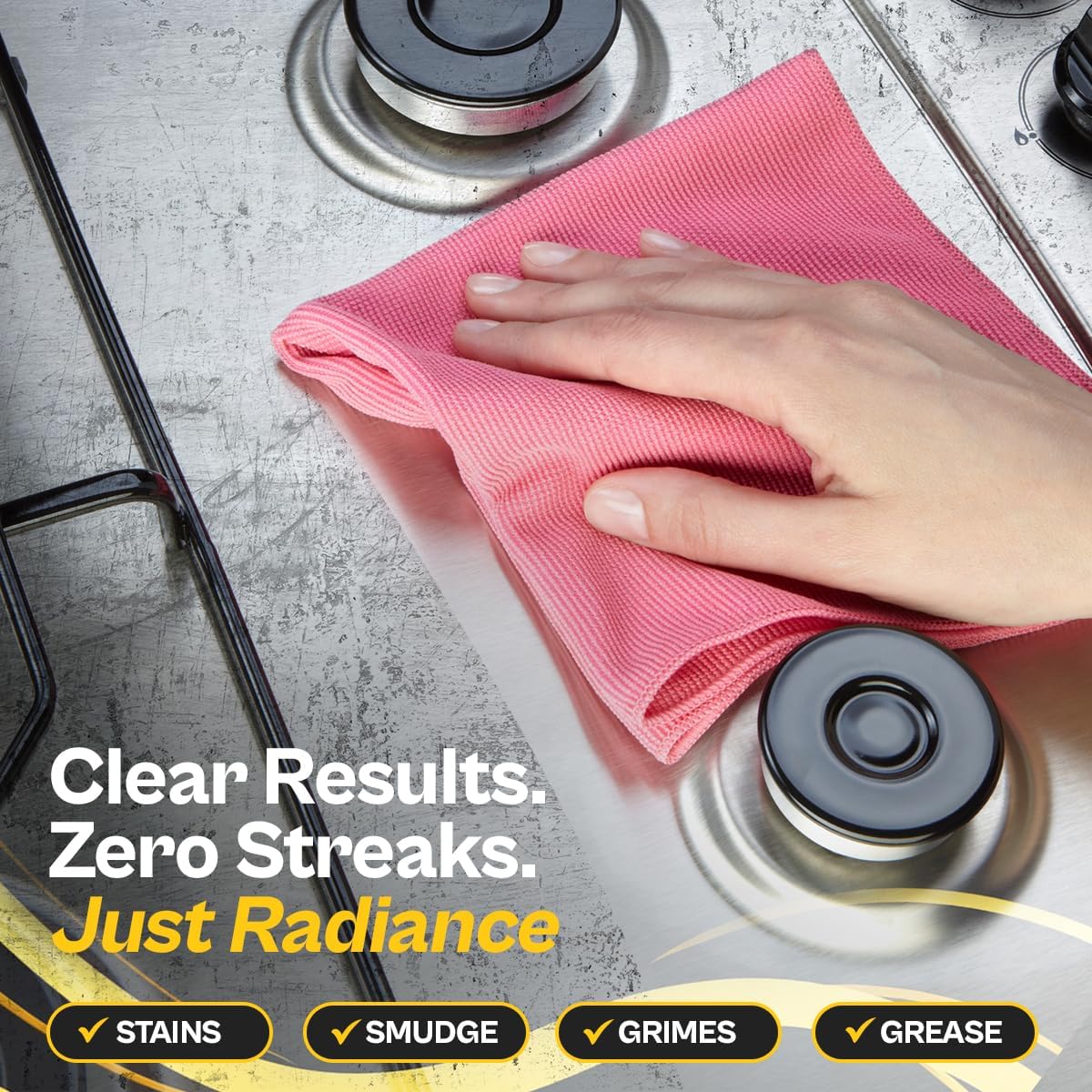 Flitz Stainless Steel & Chrome Clean - 16oz Bottle, USA-Made Stainless Steel Cleaner Spray for Appliances - Grill, Fridge, Sink Stain Remover - Also Works on Aluminum Surfaces (3 Pack)