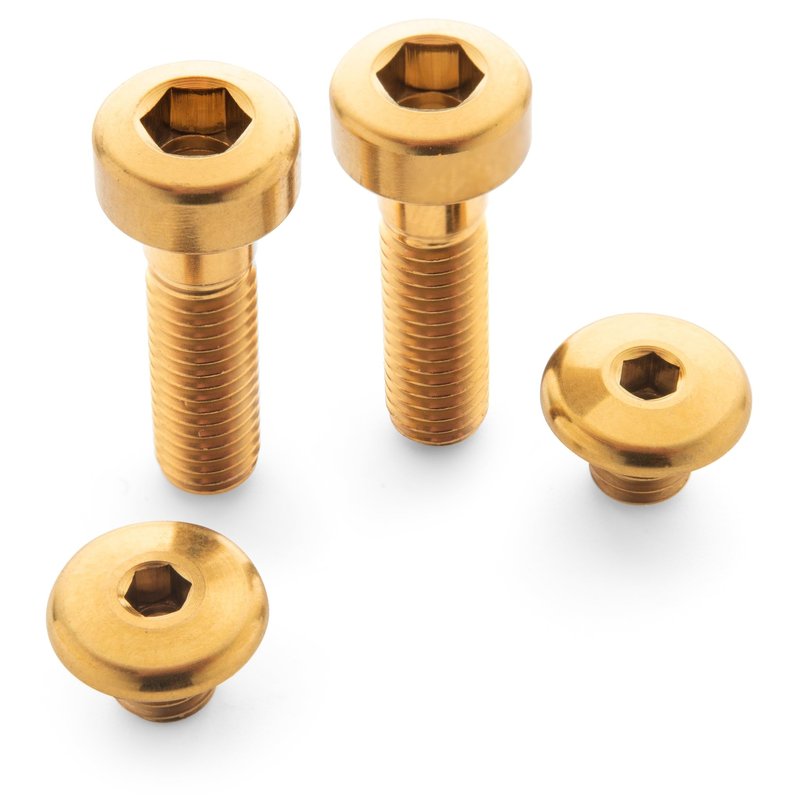 Titanium Brake Bolt Kit | Shimano XTR/XT/SLX/Deore (Gold Anodized)
