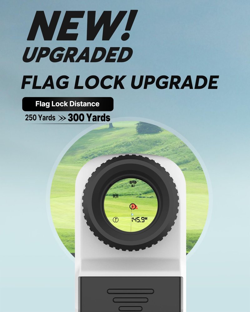WOSPORTS Golf Rangefinder, 800/1200 Yards Laser Range Finder, High Precision Flag Lock with Pulse Vibration, Tournament Legal Rangefinder for Golfing and Hunting, Battery Included