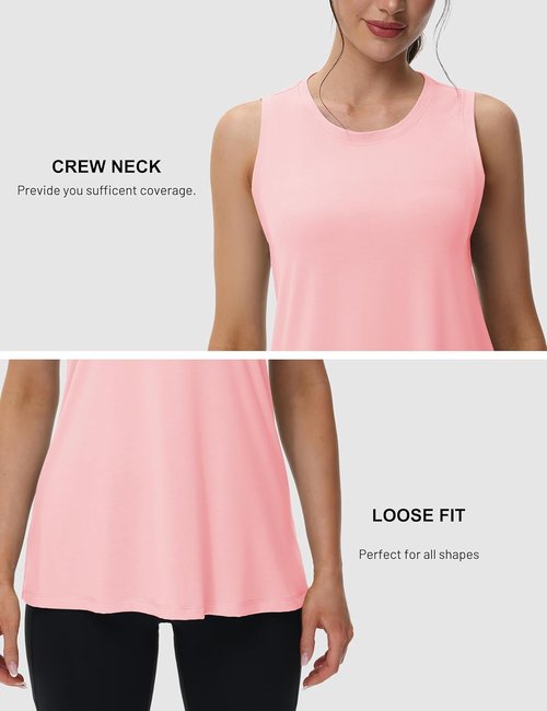 MAGCOMSEN Women's Athletic Tank Top - Quick Dry, Lightweight & Loose Fit for Ultimate Comfort