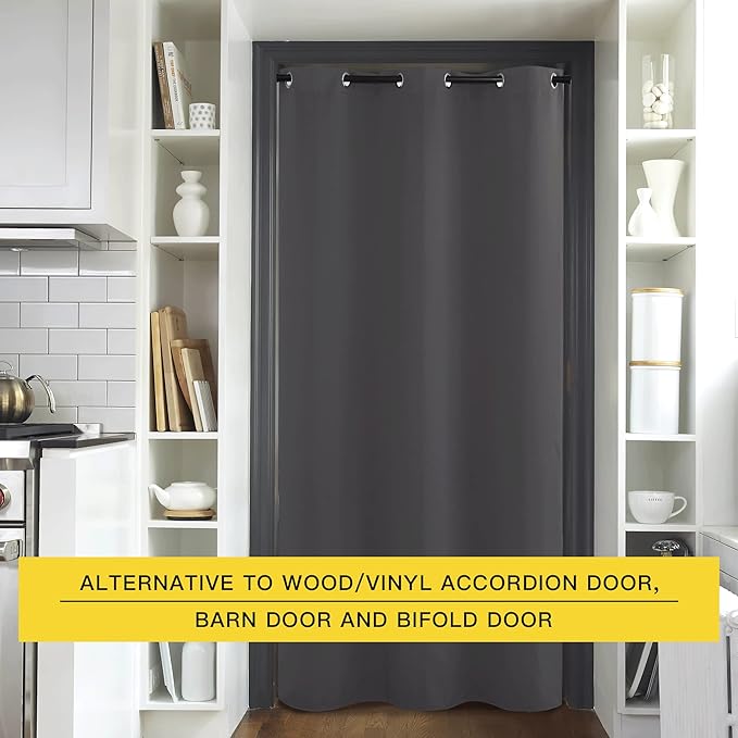 NICETOWN Closet Curtain for Bedroom Door Privacy, Faux Folding Accordion Doors