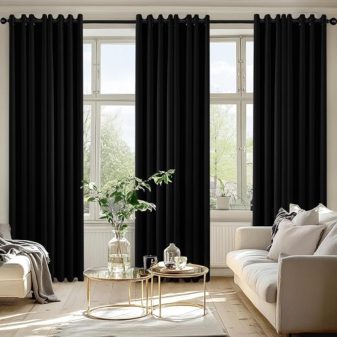 MIULEE Blackout Curtains for Bedroom Living Room 2 Panels, Thermal Insulated