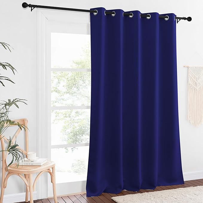 NICETOWN Sliding Door Window Treatment Blackout Patio Door Curtain Panels