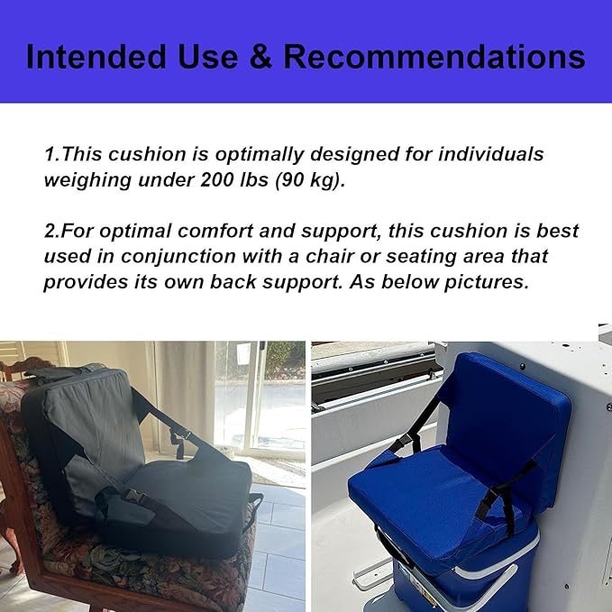 Indoor & Outdoor Folding Chair Cushion Without Back Support, Foldable Portable Stadium Seat,Chair Cushion for Sports Events, Outing, Travelling，Hiking, Fishing