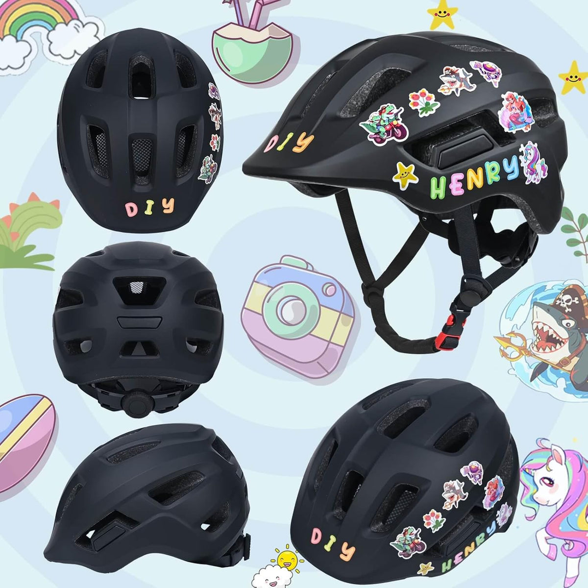 Skiennix Toddler Bike Helmet - Adjustable Lightweight Safety for Ages 1-8 | Perfect for Cycling