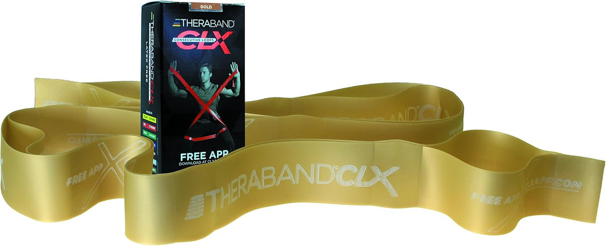 THERABAND CLX Resistance Band with Loops - Versatile Workout Tool for Strength Training