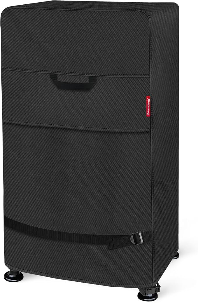 Porch Shield 40 Inch Electric Smoker Cover for Masterbuilt Smoker, Waterproof Heavy Duty Outdoor Smoker Grill Covers 26W x 23D x 43H inch, Black