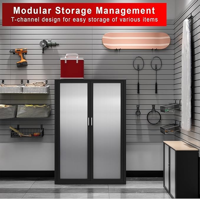 4'H x 4'W Slatwall Panel Garage Wall Organizer