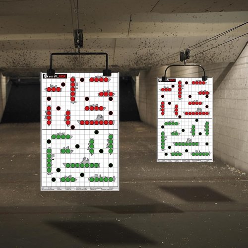 Atflbox 50 Pack 17X25 inch Silhouette Paper Target and 50 Pack 17X25 inch Battle Shooting Range Paper Target