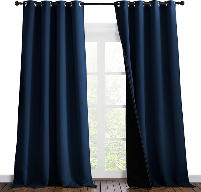 NICETOWN Total Shade Curtains and Draperies, Heavy-Duty Full Light Shading