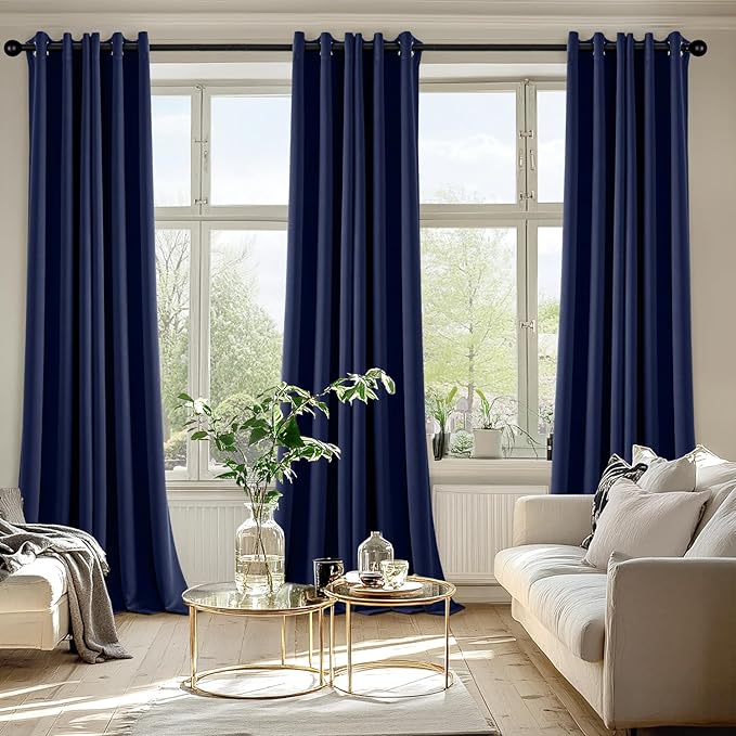 MIULEE Blackout Curtains for Bedroom Living Room 2 Panels, Thermal Insulated