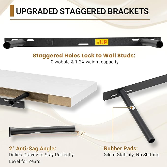 Vivelove 12 Deep Floating Shelves