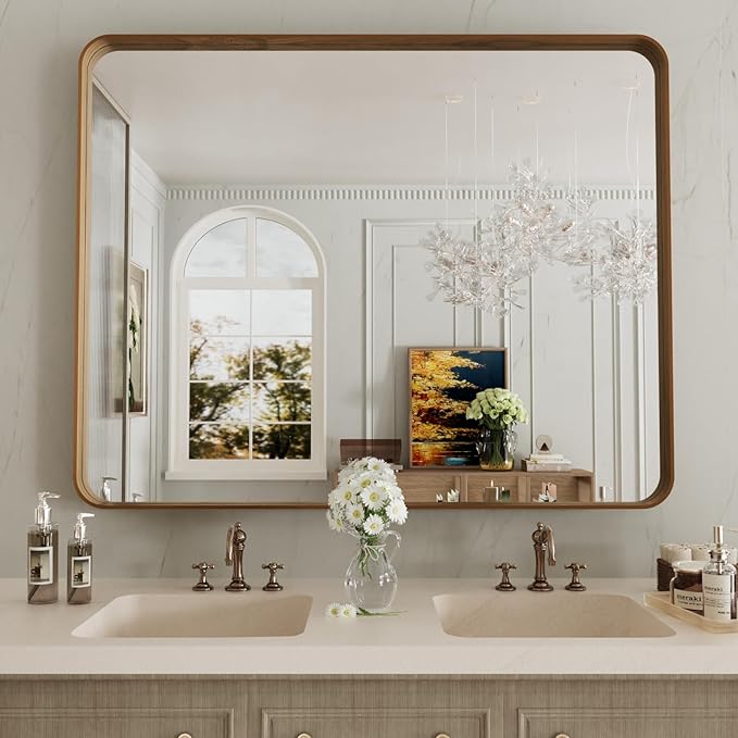 LOAAO 40X36 Inch Bathroom Mirror