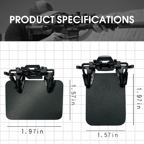 Pacify 2 PCS Shooting Glasses Blinders, International Standard Shooting Glasses Occluder Clip Patch for Shooting Archery Aim Assistance