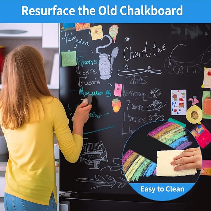 Magnetic Chalkboard Contact Paper, Magnetic Black Board Wall Decal