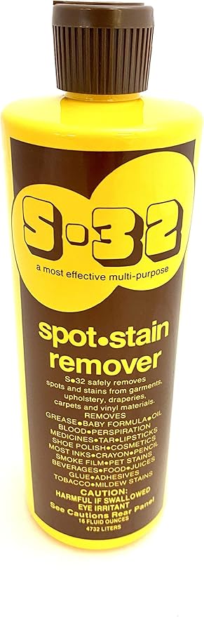 Multi-Purpose Spot and Stain Remover, Safely Removes Stubborn Spots and Stains, Strong for Commercial Use, Safe for Household Use, 16 Fl Oz, 12 Bottles, 1 Case.