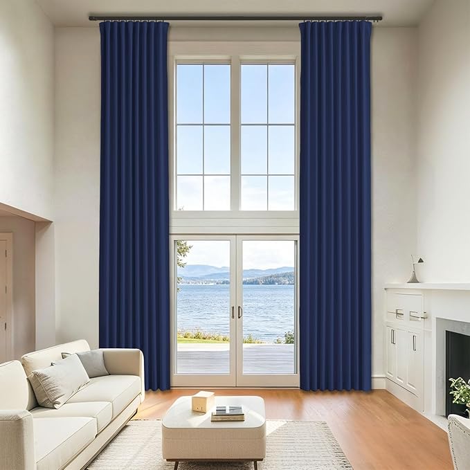 Blackout Large Window Wide Curtains