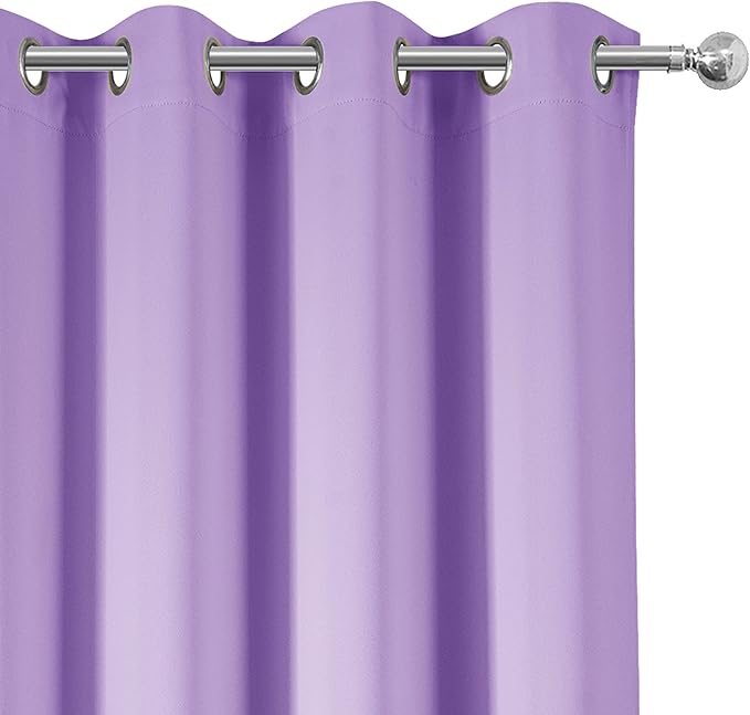 LEMOMO Blackout Curtains 66 x 84 inch/Lavender Curtains Set of 2 Panels/Thermal
