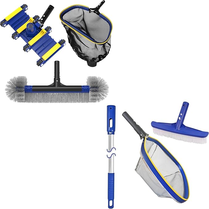 Poolvio Cleaning Kit Bundle – Premium Inground & Standard Above Ground