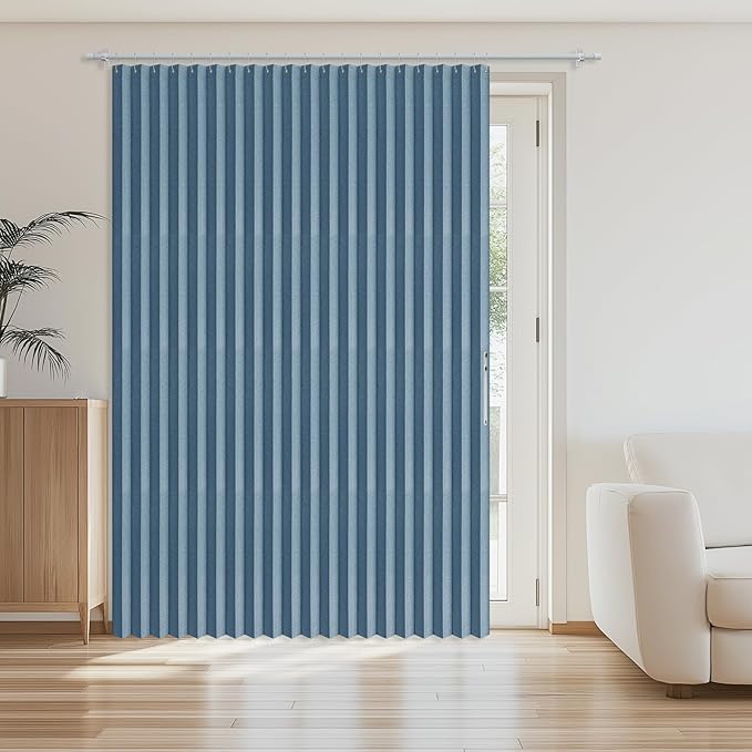 AJAZZ Blackout Doorway Curtains Accordion Doors