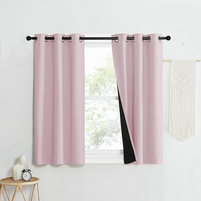 NICETOWN 100% Blackout Window Curtain Panels, Heat and Cold Blocking Drapes