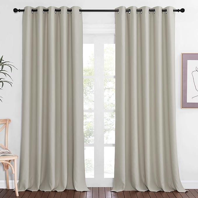 NICETOWN Patio Blackout Curtain Panels