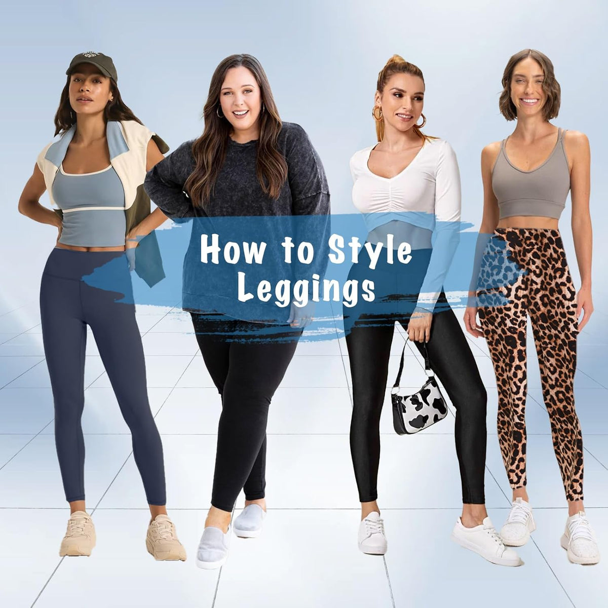 Regine High Waisted Leggings for Women - Tummy Control, No See-Through Yoga Pants with Pockets | Regular & Plus Sizes