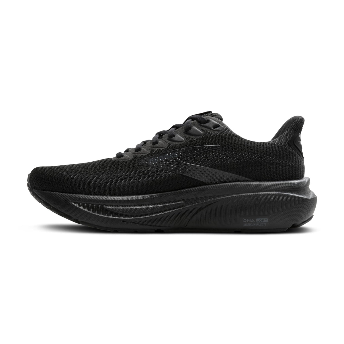 Brooks Men’s Ghost 17 Neutral Running Shoe - Black/Black/Ebony - 12.5 Medium