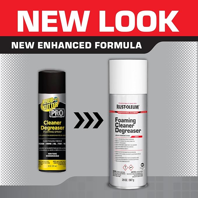 Rust-Oleum Professional Cleaners Foaming Cleaner Degreaser | 20oz Aerosol Can | Professional Strength
